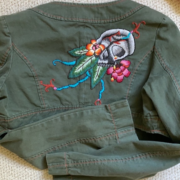 ⭐️Rare Miss Me Vintage Short Cropped Jean Jacket - Picture 6 of 12